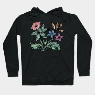 watercolor flowers Hoodie